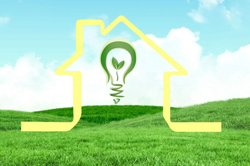 bulb meadow with house Energy Efficient Building Services Design